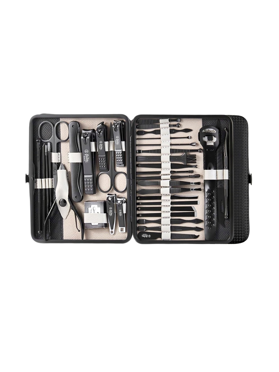 

Beaute Secrets Set Of 36 Nail Clipper Set Fingernail & Toenail Clippers Manicure Set, Black