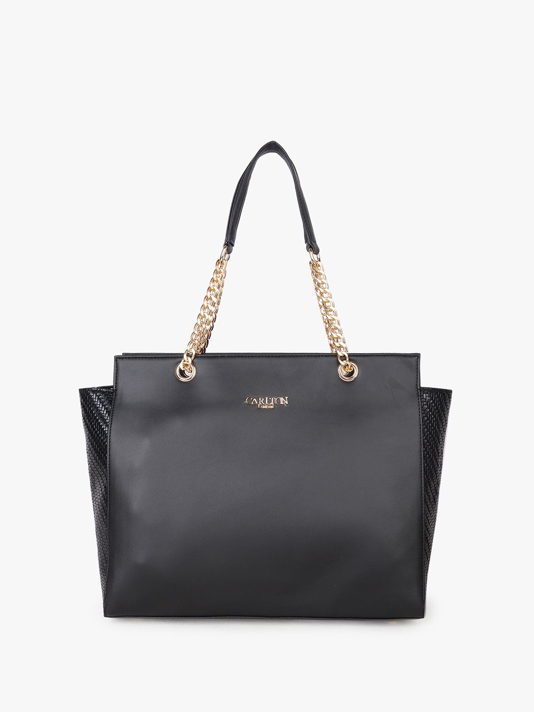 

Carlton London Women Structured Handheld Bag, Black