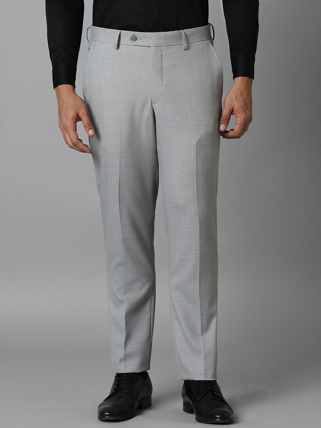 

Louis Philippe Men Solid Slim Fit Trouser, Grey