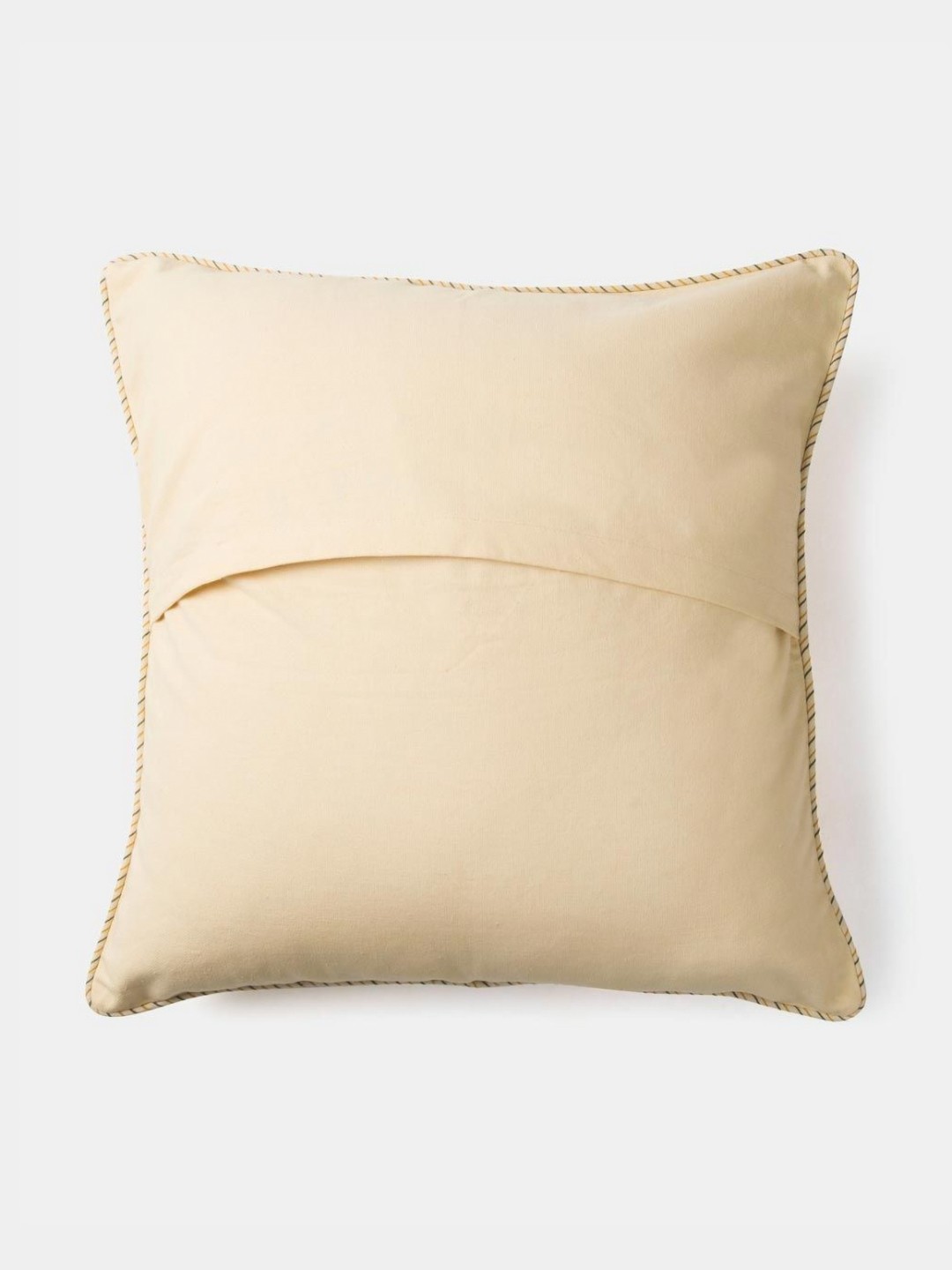 

Fabindia Amaltas Yellow & Green Floral Printed Cotton Square Cushion Cover