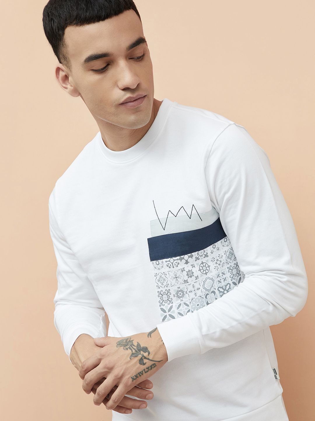 

Fame Forever by Lifestyle Men Graphic Printed Sweatshirt, White