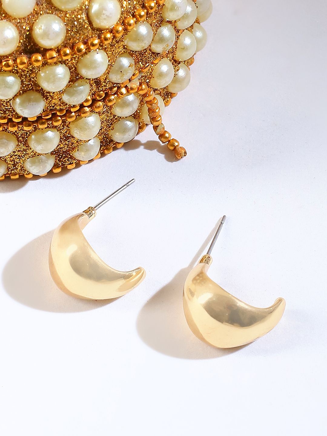 

ELLE Gold-Plated Contemporary Studded Earrings