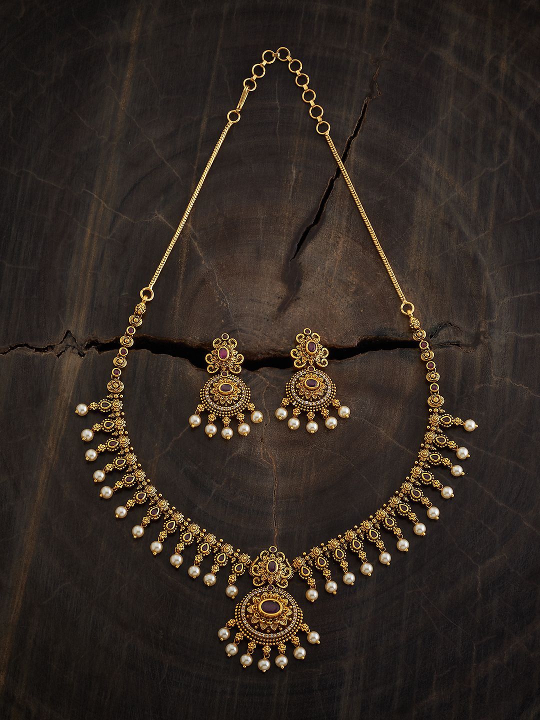 

Kushal's Fashion Jewellery Gold-Plated Artificial Beaded jewellery Set