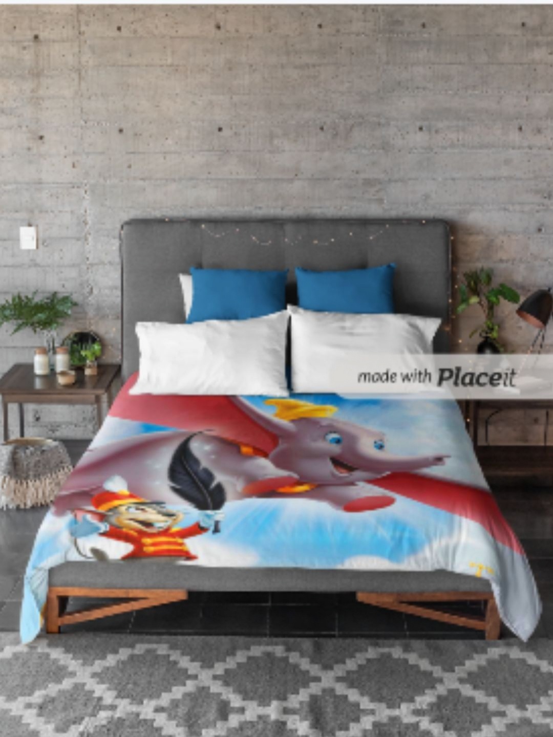 

NEW COMERS Red & White Cartoon Characters 210 Reversible Single Bed Comforter