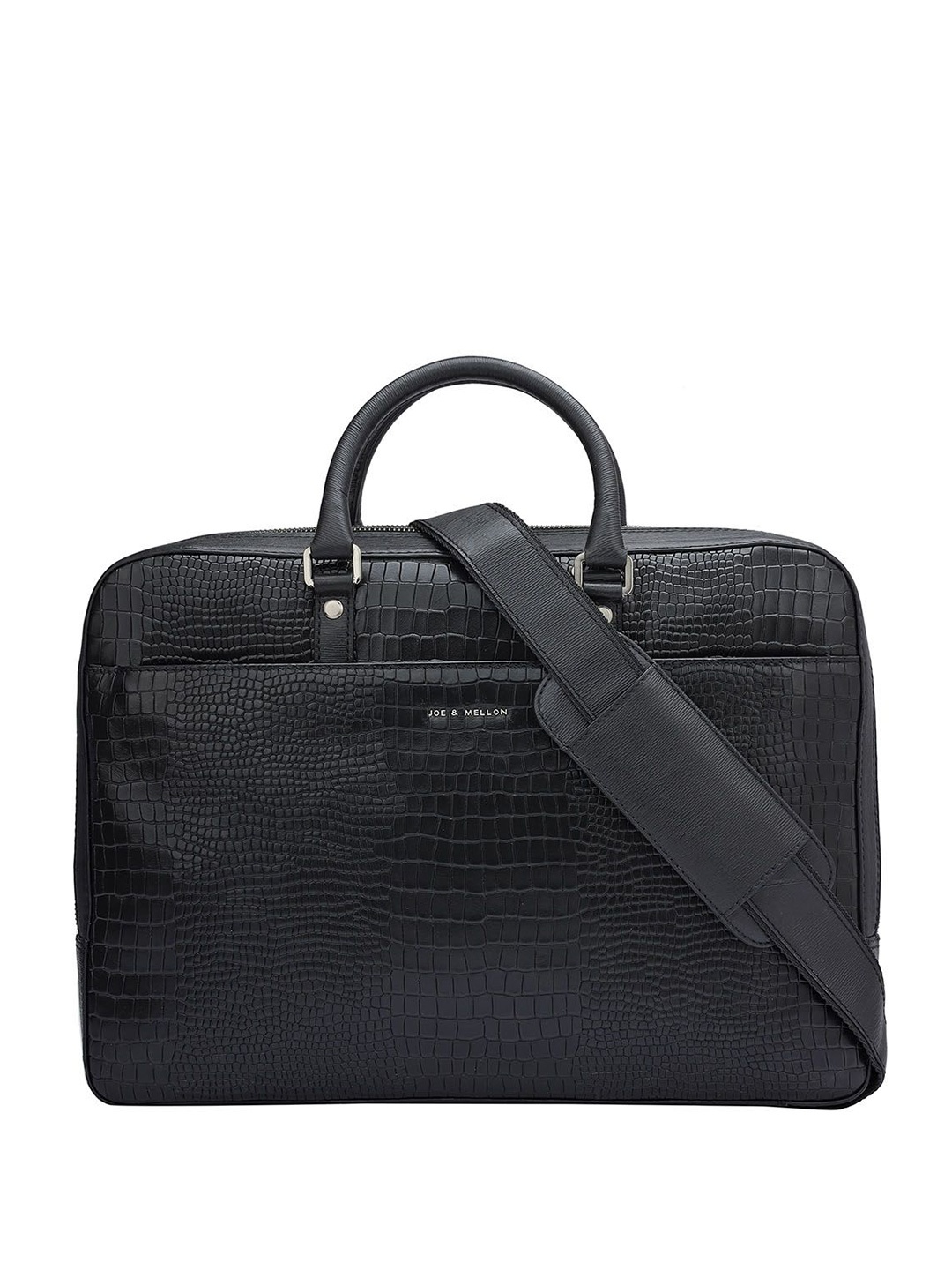 

Joe & Mellon Unisex Leather Laptop Bag, Black
