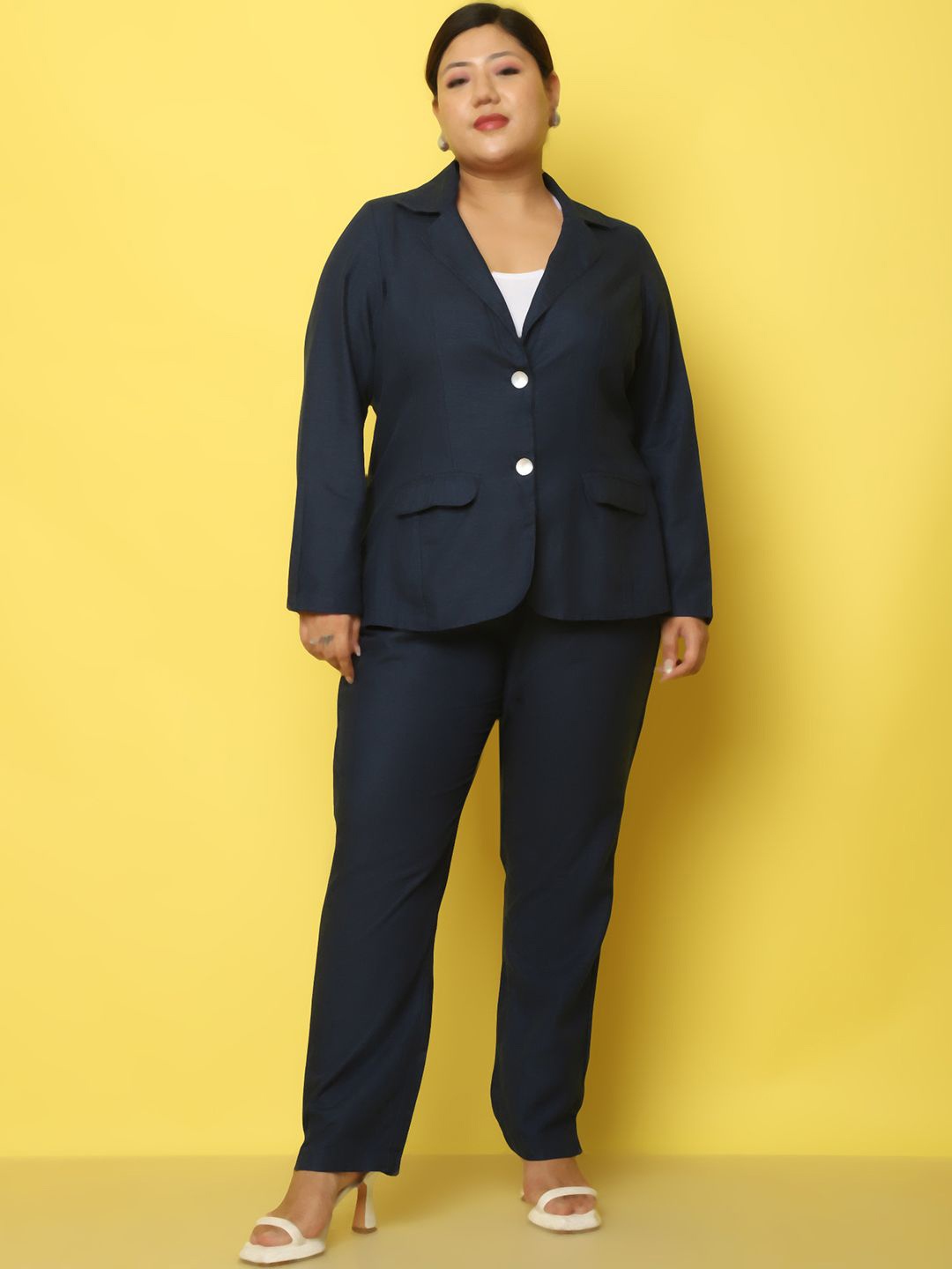 

theRebelinme Coat With Trouser Co-Ords, Navy blue