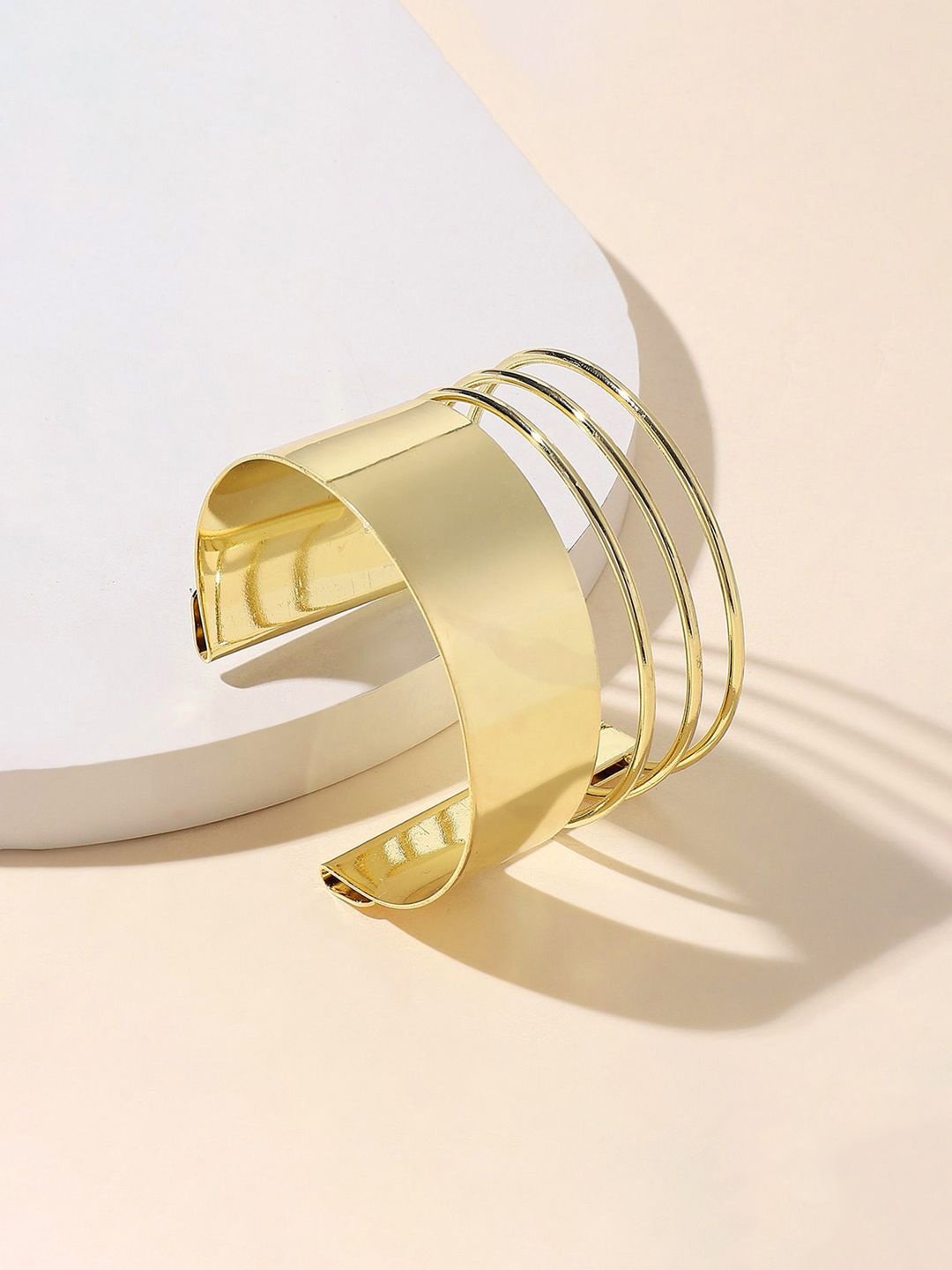 

Jewels Galaxy Gold-Plated Cuff Bracelet