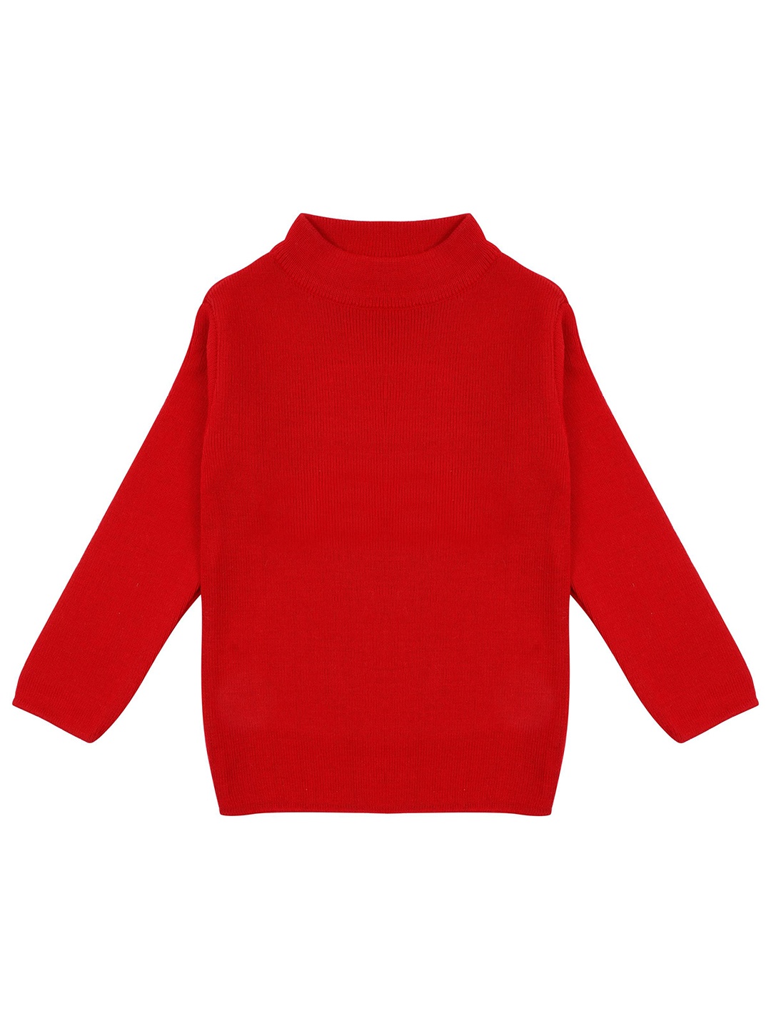 

CLAP Unisex Kids Striped Woollen Pullover, Red