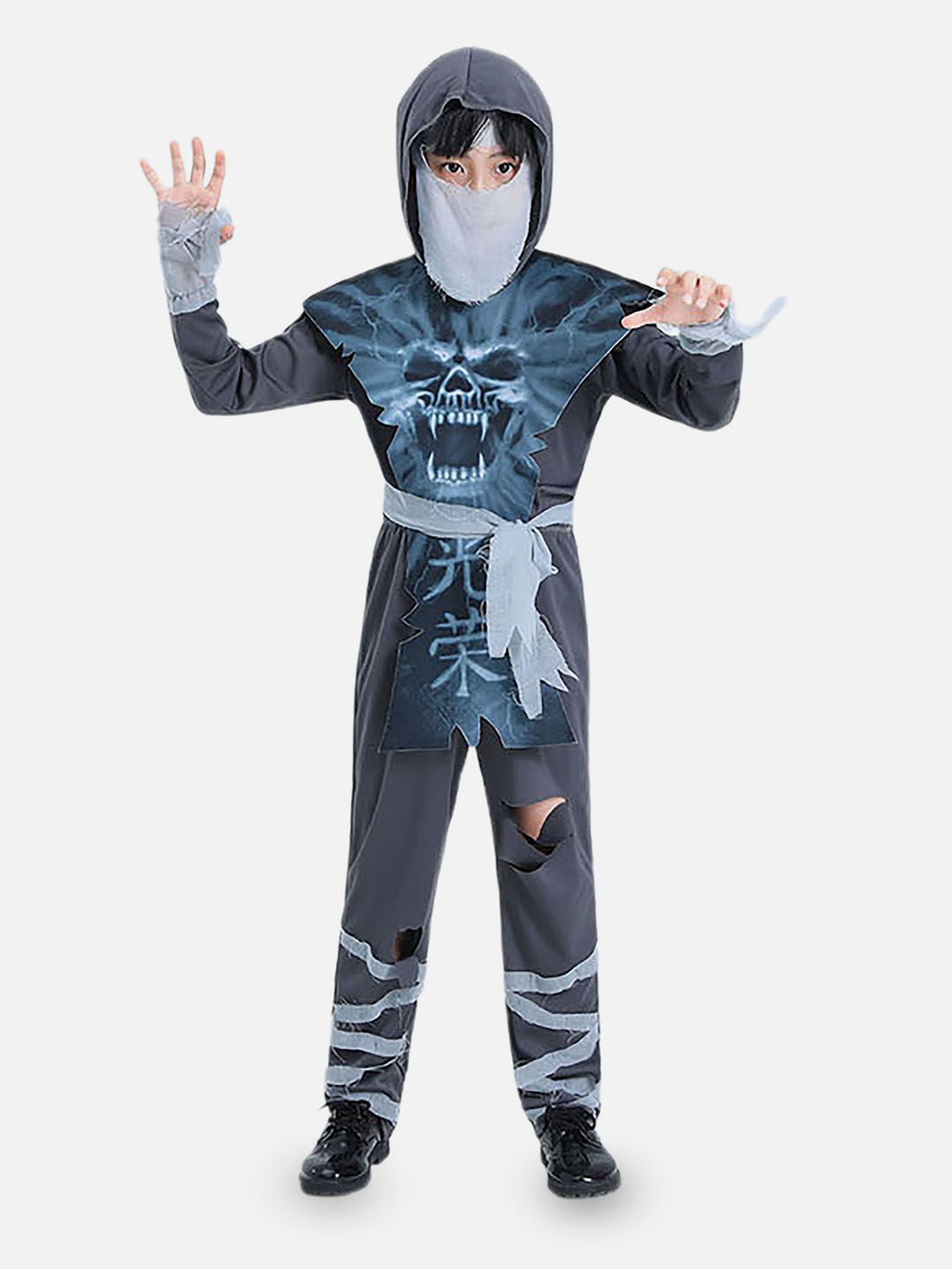 

Little Surprise Box LLP Kids Ninja Halloween Costume Dress, Blue