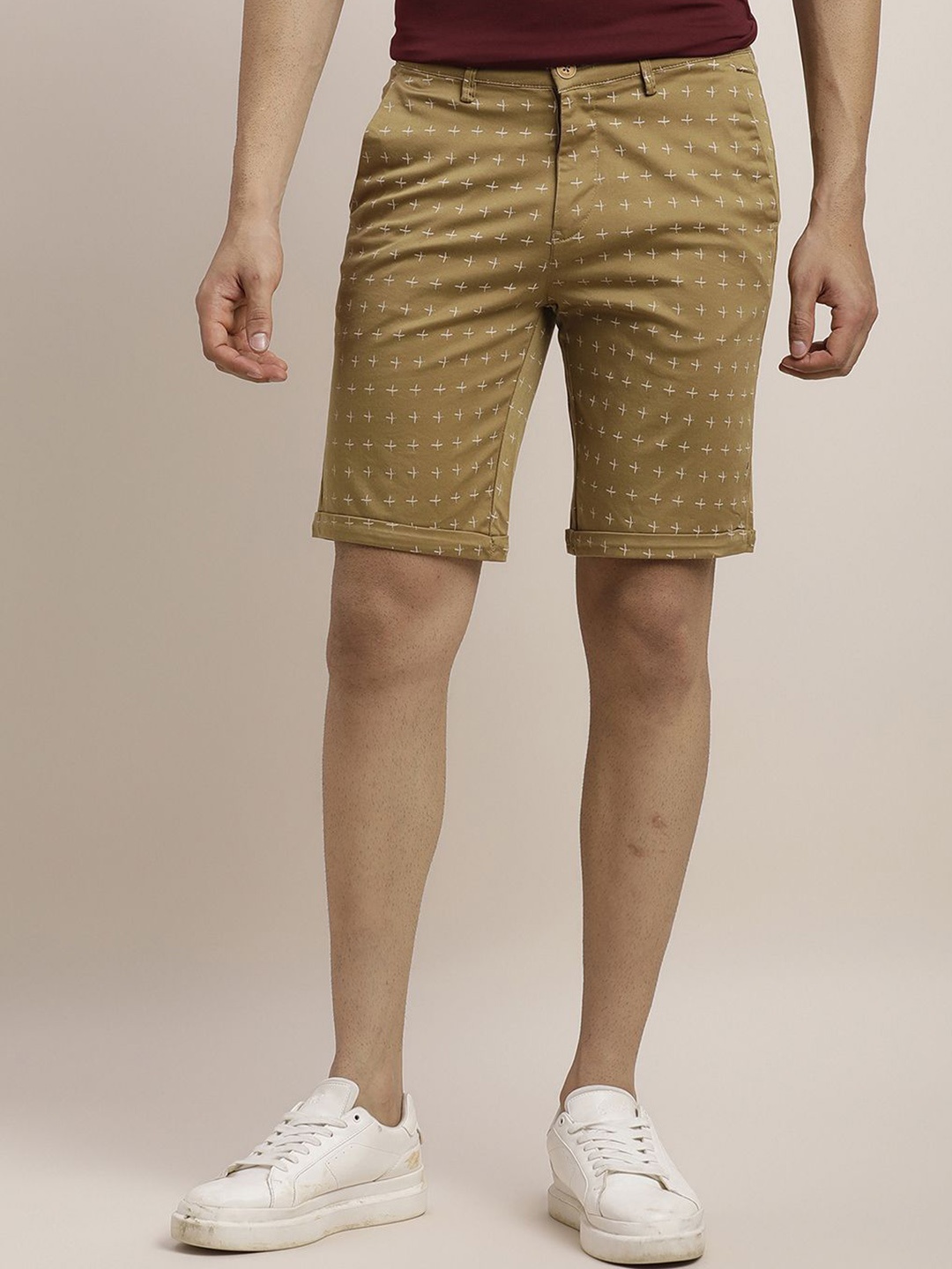 

Turtle Men Printed Shorts, Khaki