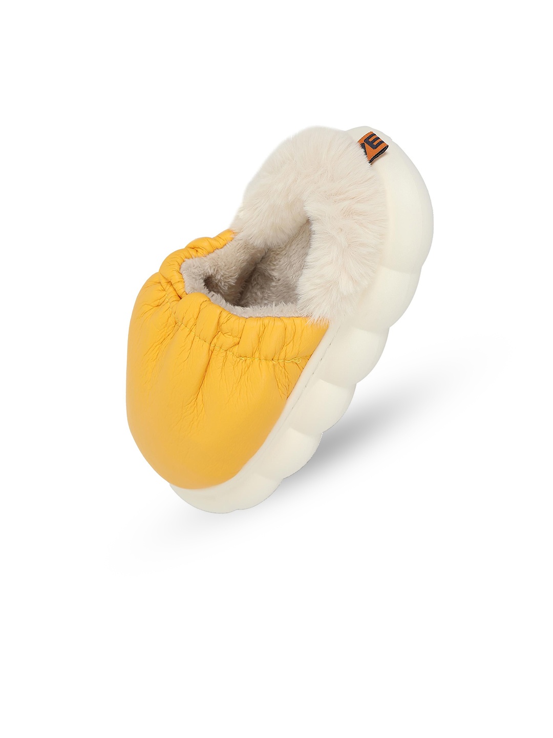 

FabSeasons Women Room Slippers Cozy Fur Slippers / clogs / sliders for Women & Girls, Yellow