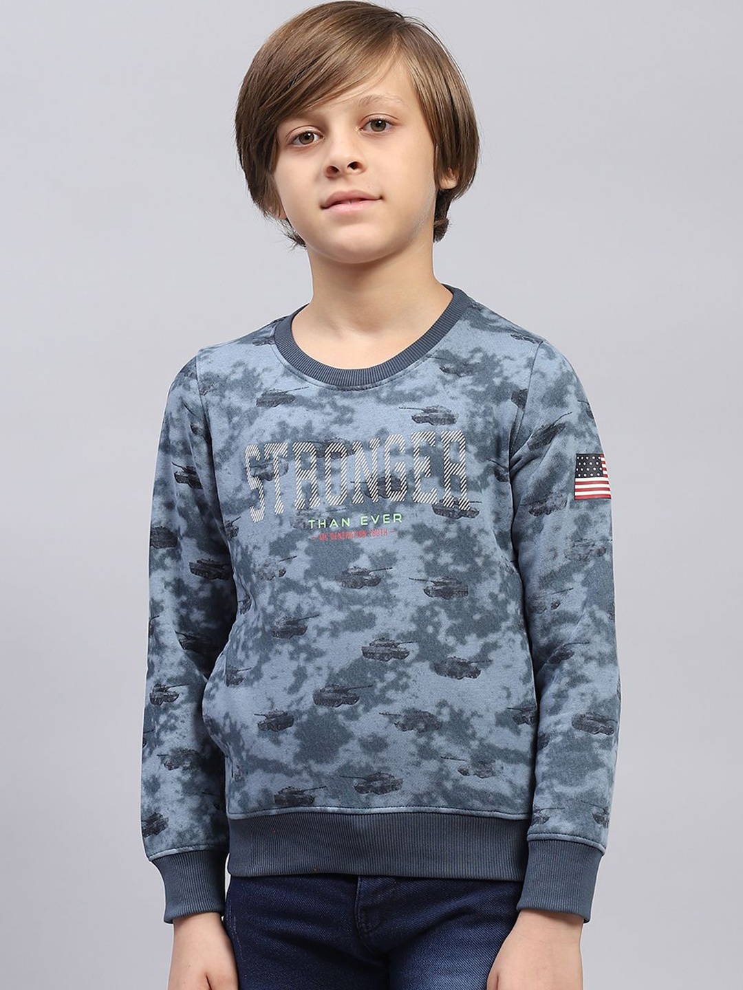 

Monte Carlo Boys Printed Sweatshirt, Blue