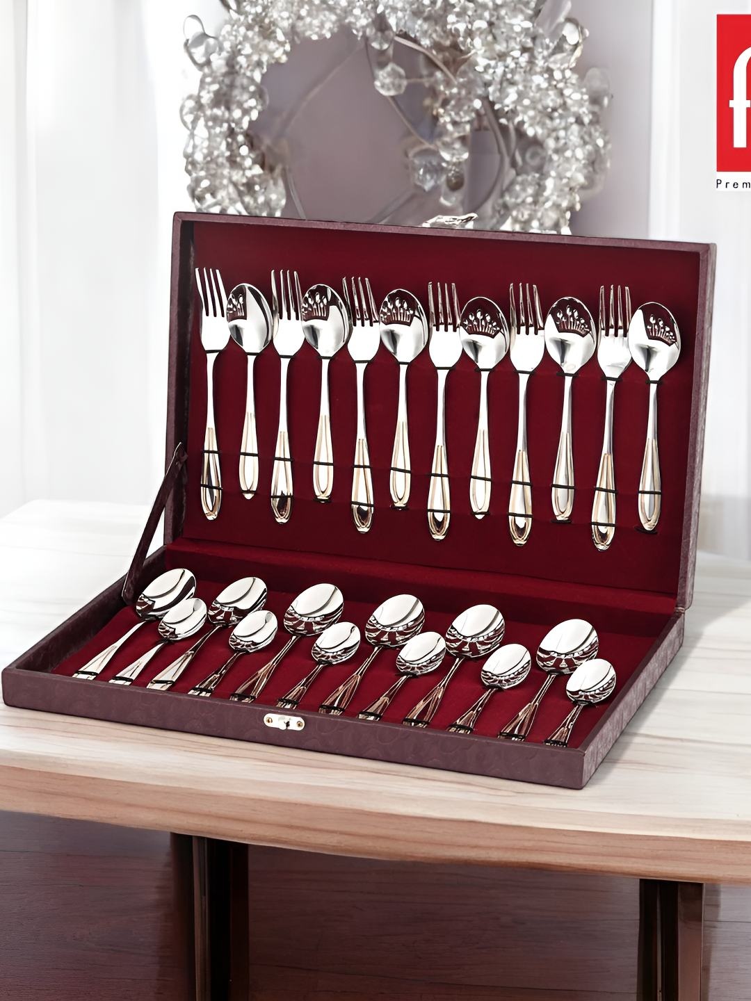 

FNS classic Silver-Toned 24 Pieces Stainless Steel Cutlery