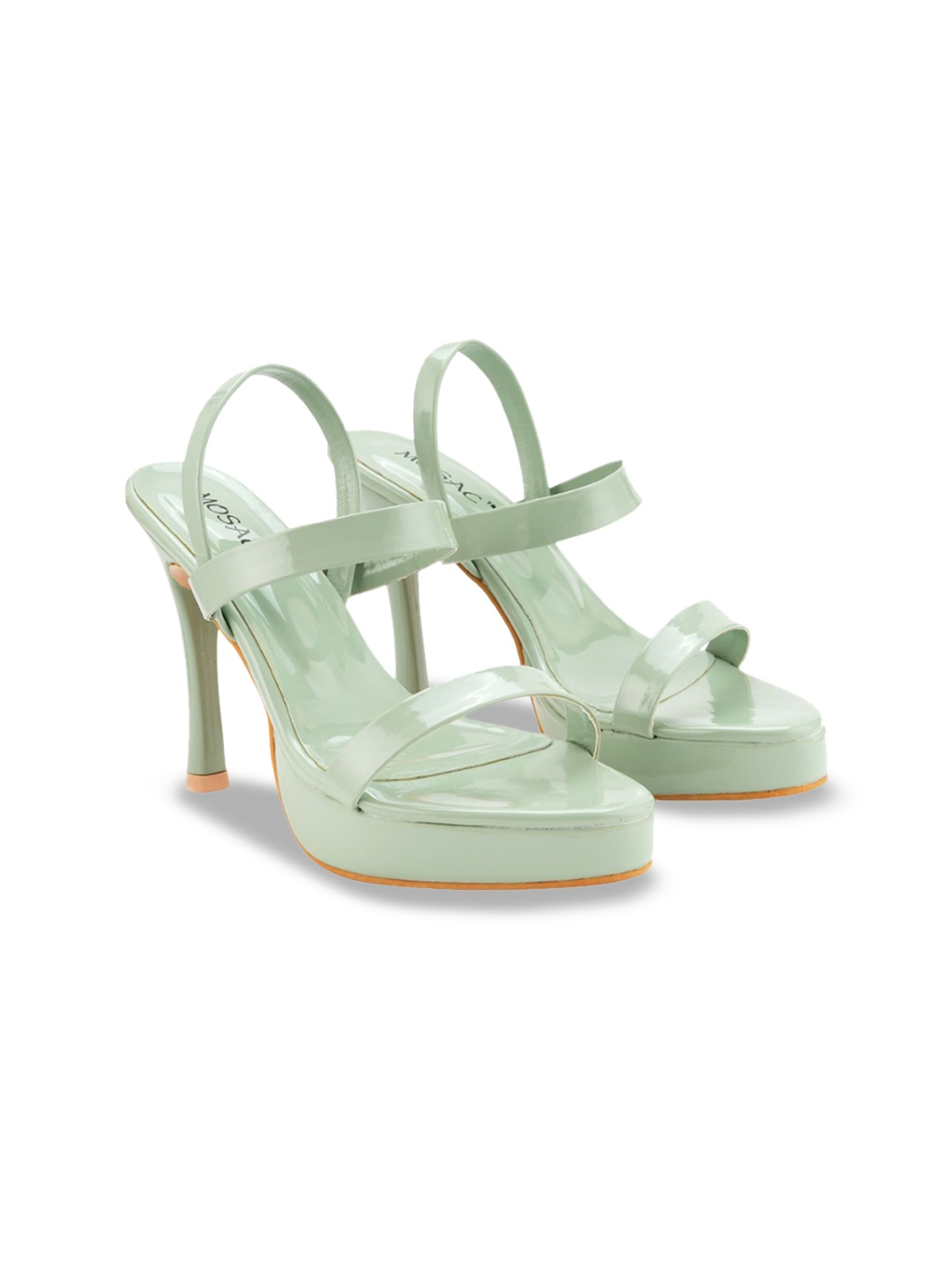 

MOSAC High-Top Stiletto Sandals, Green
