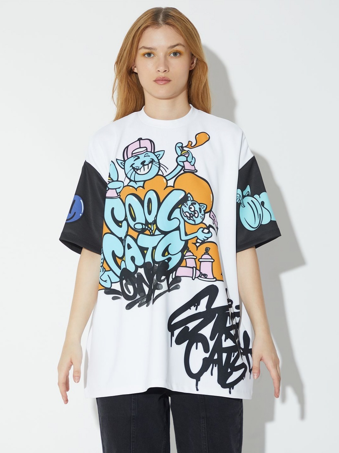 

ONLY Women Graphic Printed Round Neck T-shirt, White