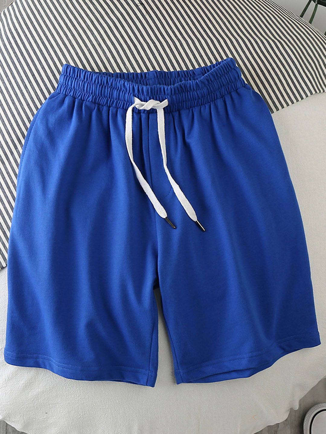 

StyleCast Men Solid Dark Blue Mid-Rise Casual Shorts