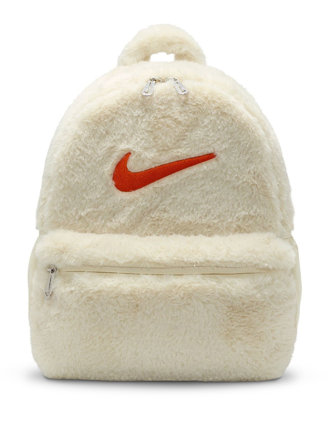 

Nike Big Kids Faux Fur Backpack (11L), White