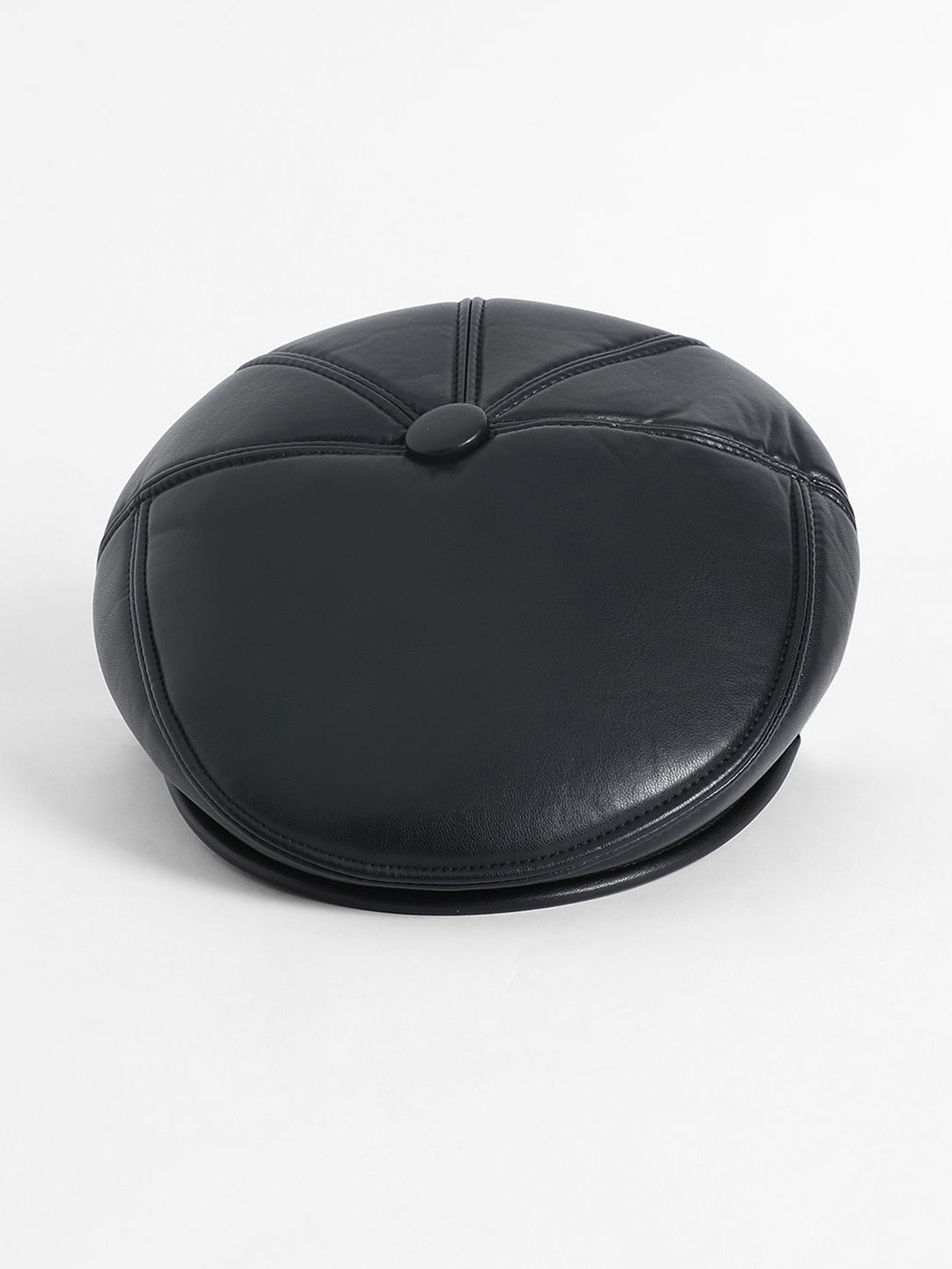 

French Accent Men Solid Baseball Cap, Black