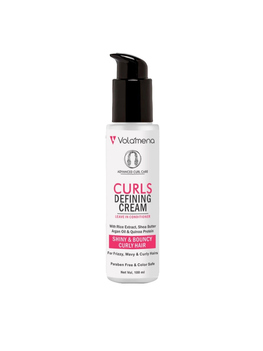 

Volamena Curls Defining Cream For Shiny & Bouncy Curly Hair 100 ml, Off white