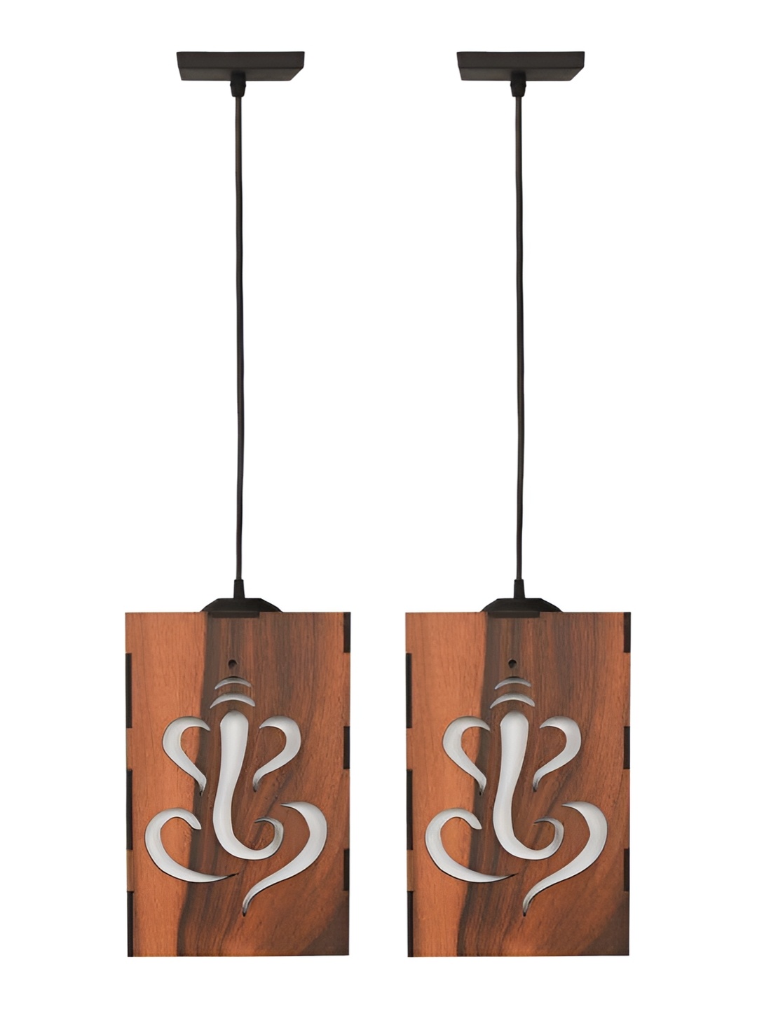 

Afast Black & Brown 2 Pieces Textured Traditional Ceiling Lamp