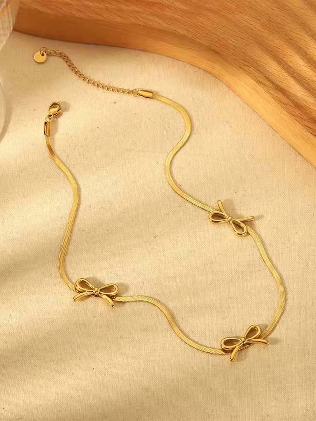 

MEENAZ Gold-Plated Stainless Steel Necklace