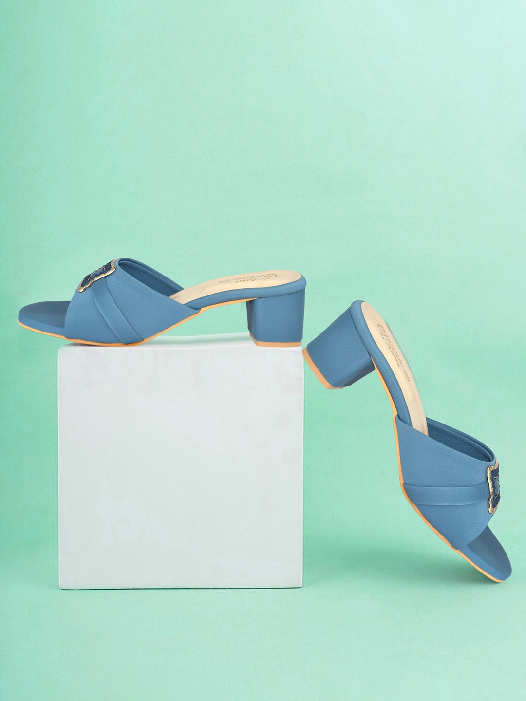

Ajanta Women Stiletto Peep Toes with Bows, Blue