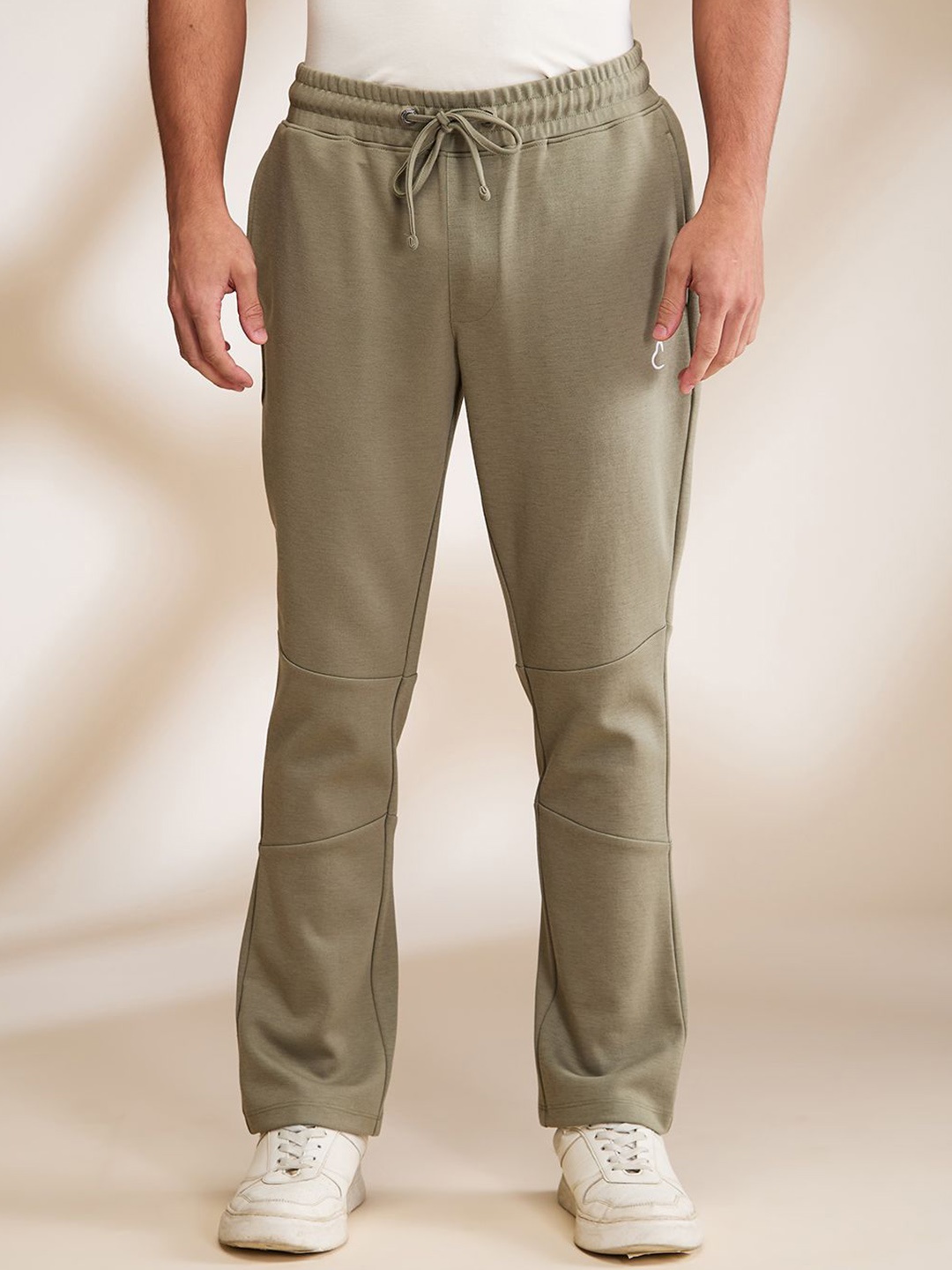 

Being Human Men Mid-Rise Track Pants, Green