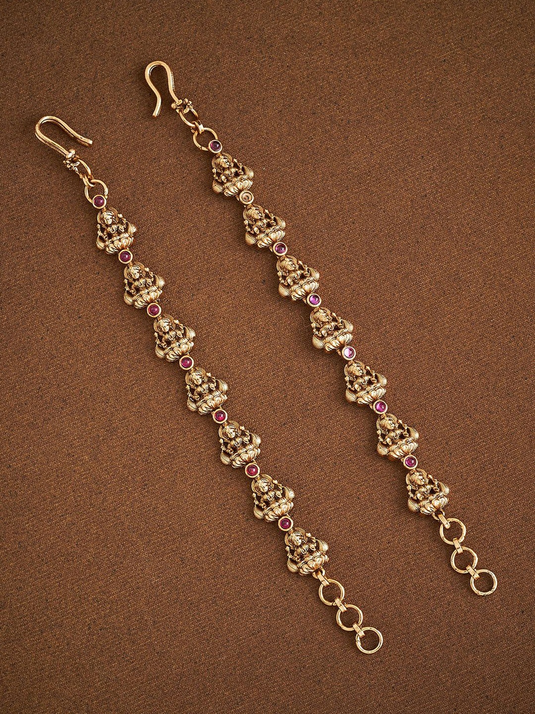 

Kushal's Fashion Jewellery Women Embellished Ethnic Antique Matil, Gold