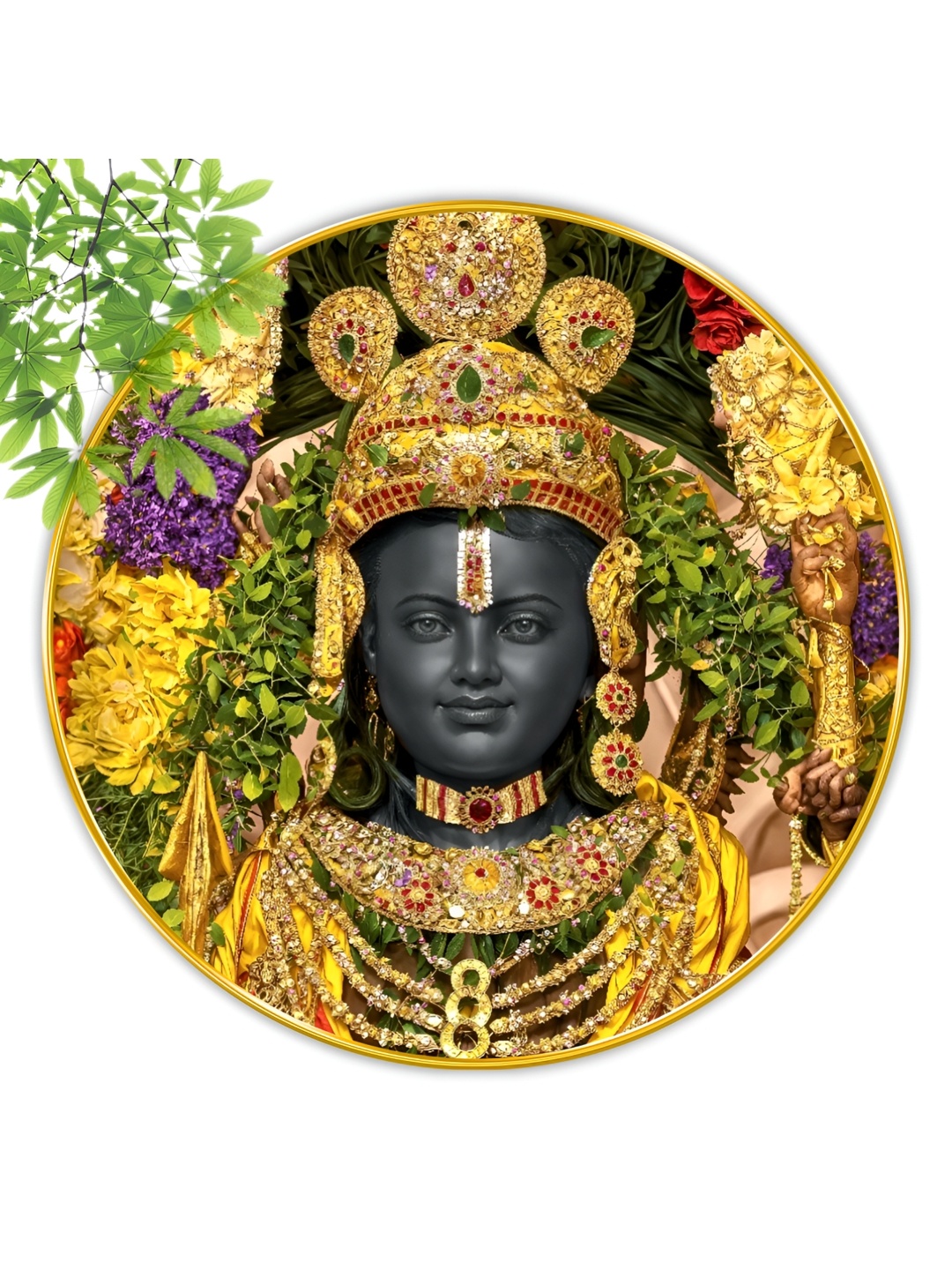 

SAF Black & Gold-Toned Wooden Religious Wall Paintings