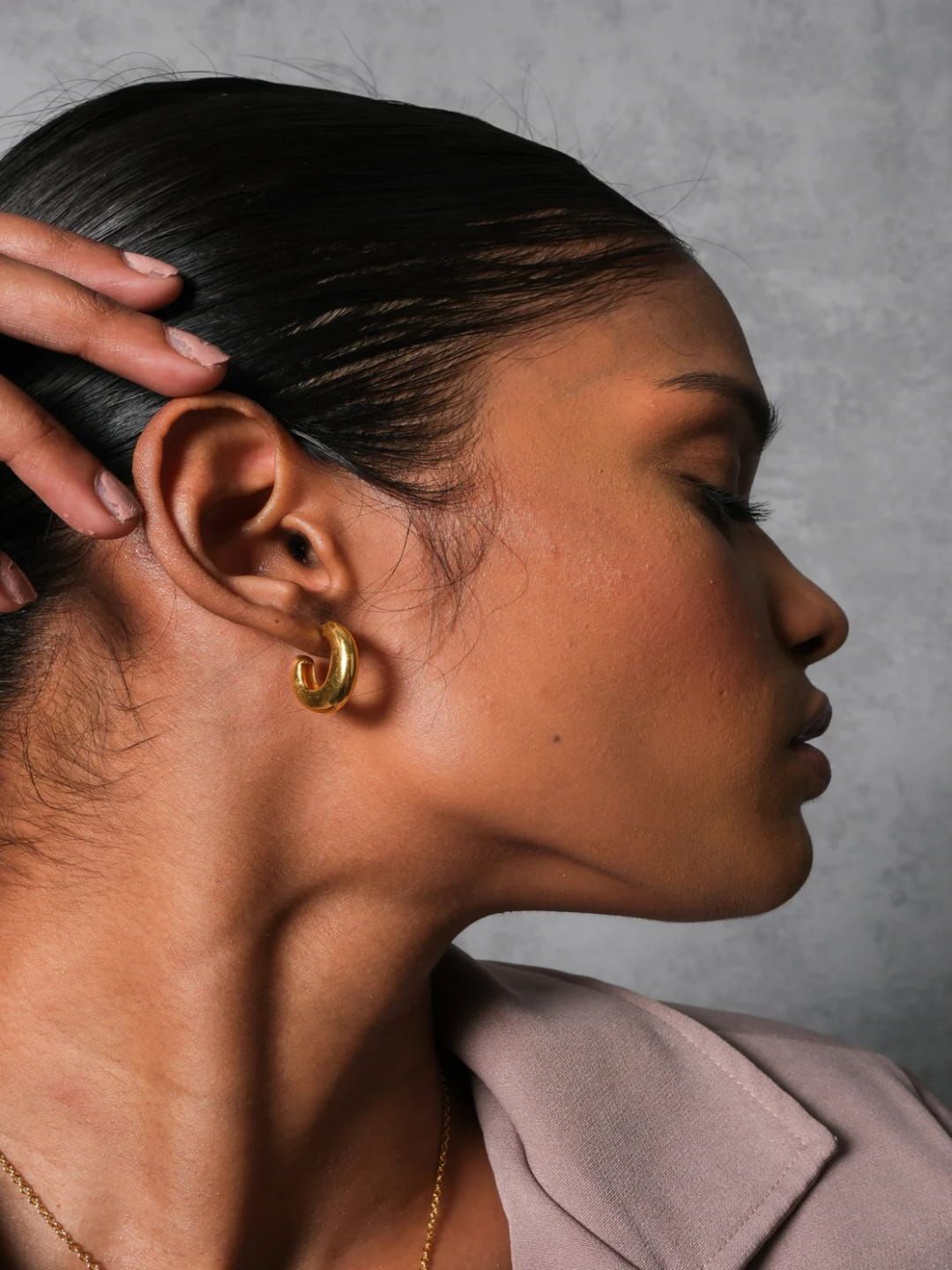 

DIATOMS Circular Hoop Earrings, Gold