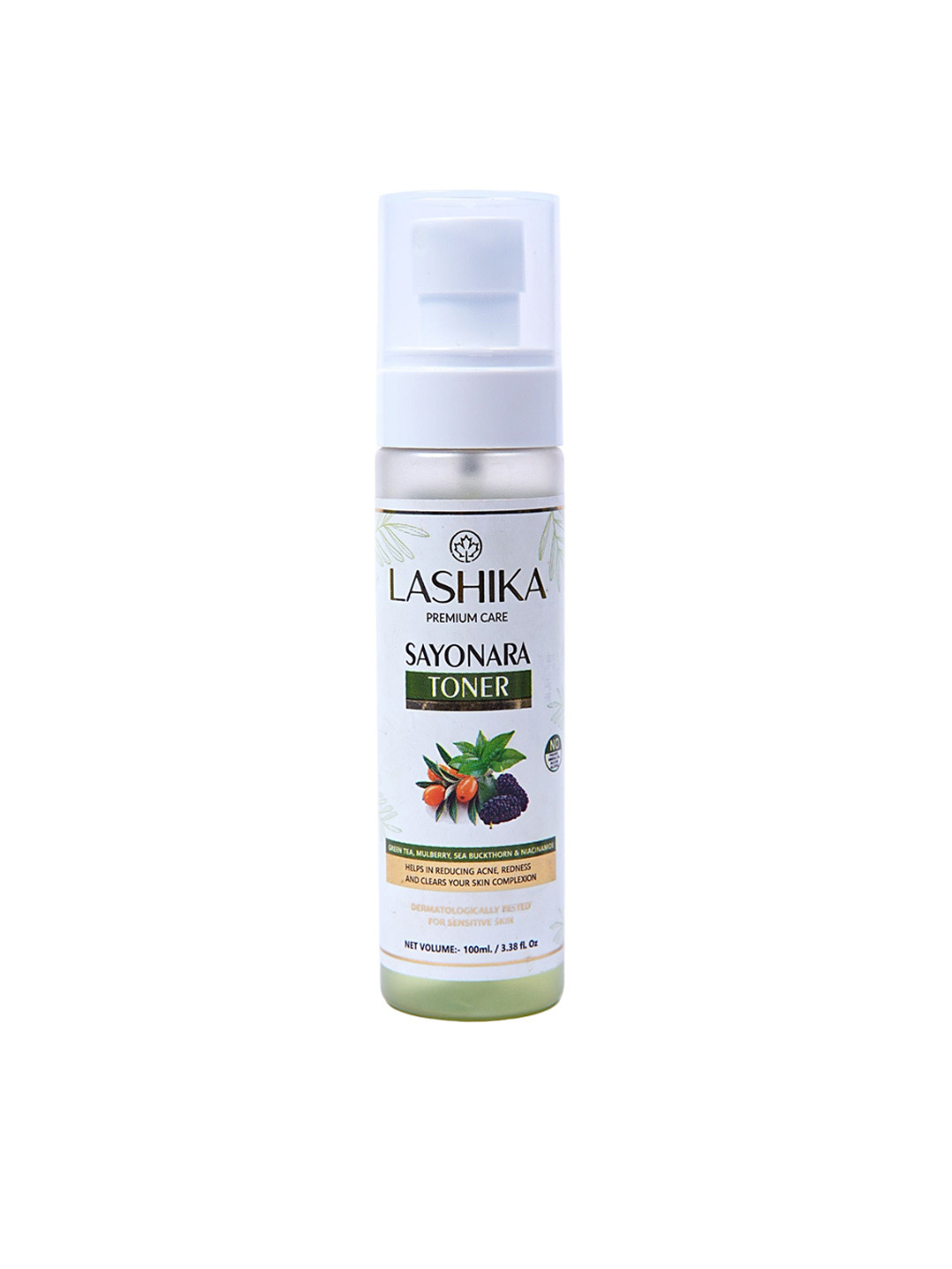 

LASHIKA Sayonara Toner With Green Tea For Reduce Acne-100ml, White