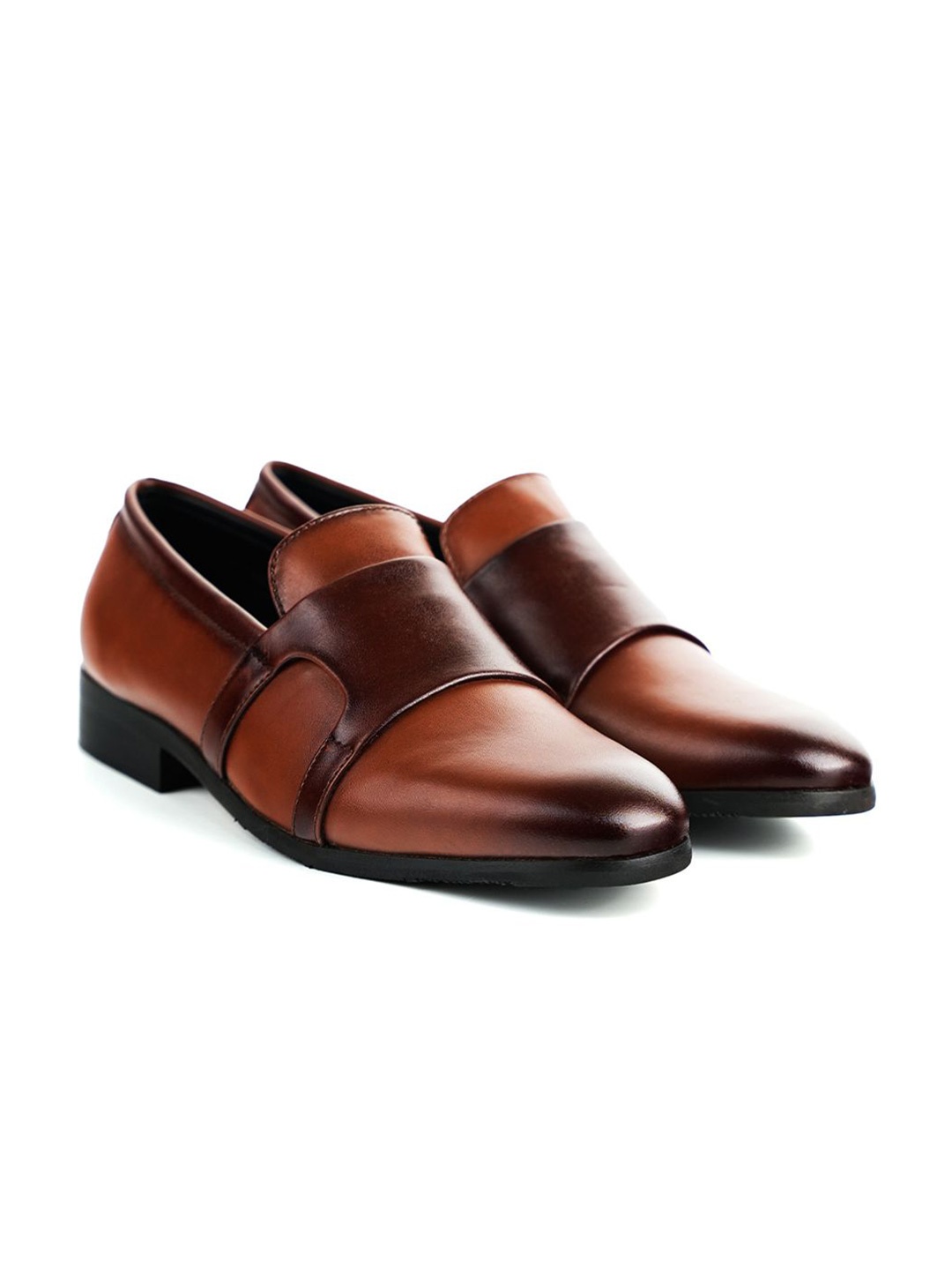 

MONKSTORY Men Formal Slip-Ons, Tan