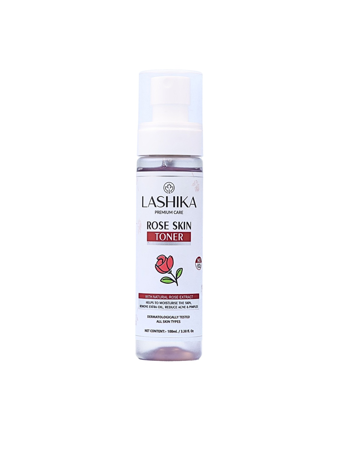 

LASHIKA Rose Skin Toner For Reduce Acne-100ml, White