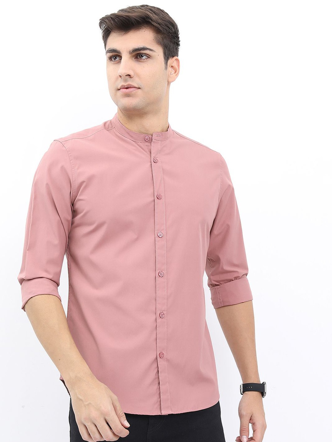 

Ketch Mens Casual Slim Fit Shirt, Pink