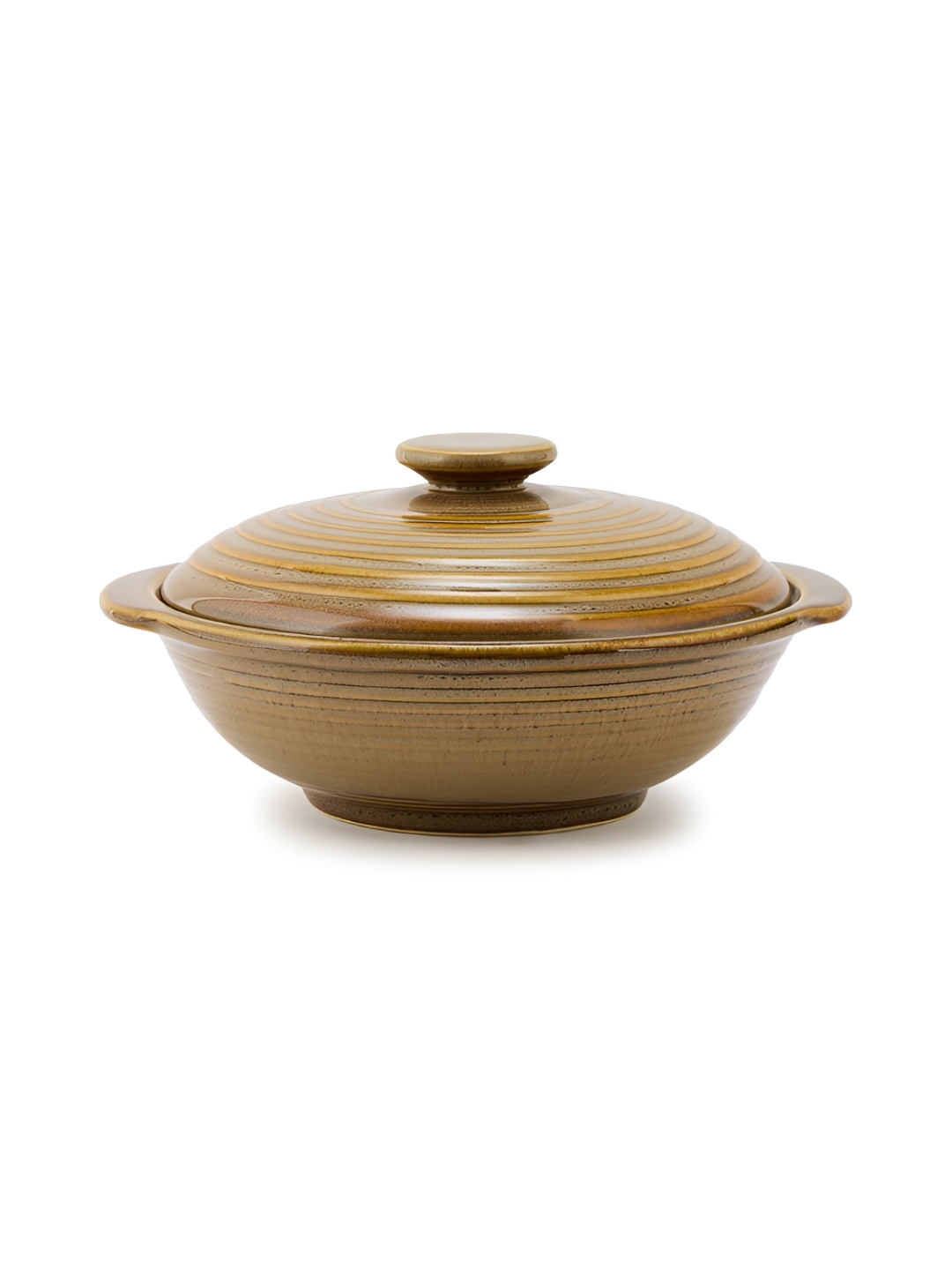 

Fabindia Yellow Textured Ceramic Large Serving Casserole 600 ml