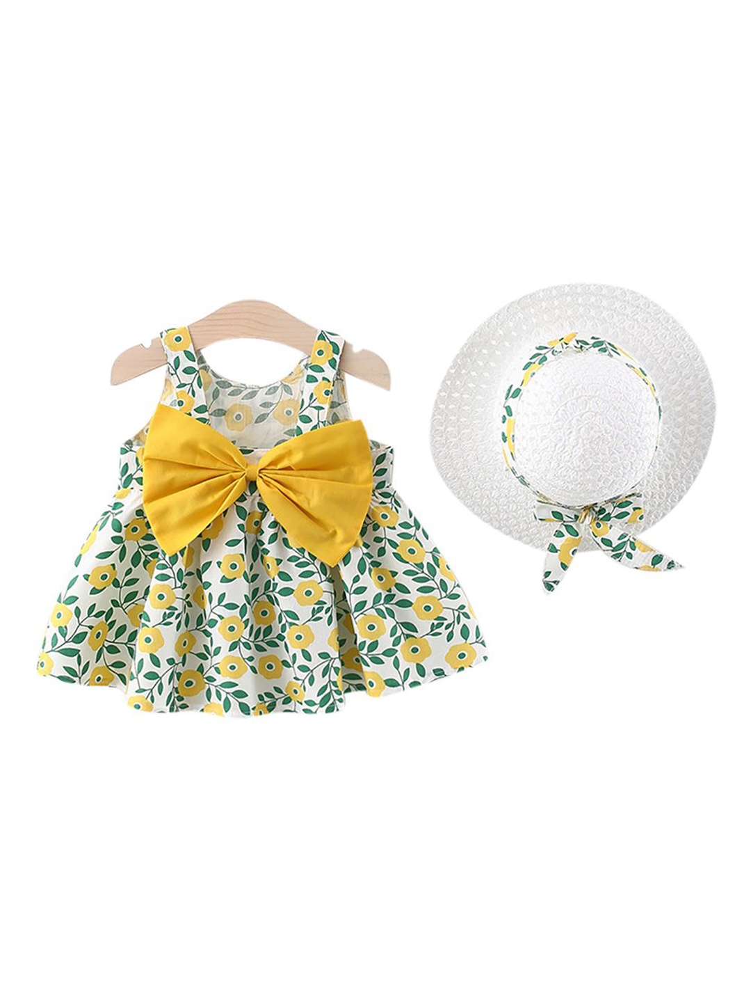 

StyleCast x Revolte Girls Tropical Printed Mini Dress, Yellow