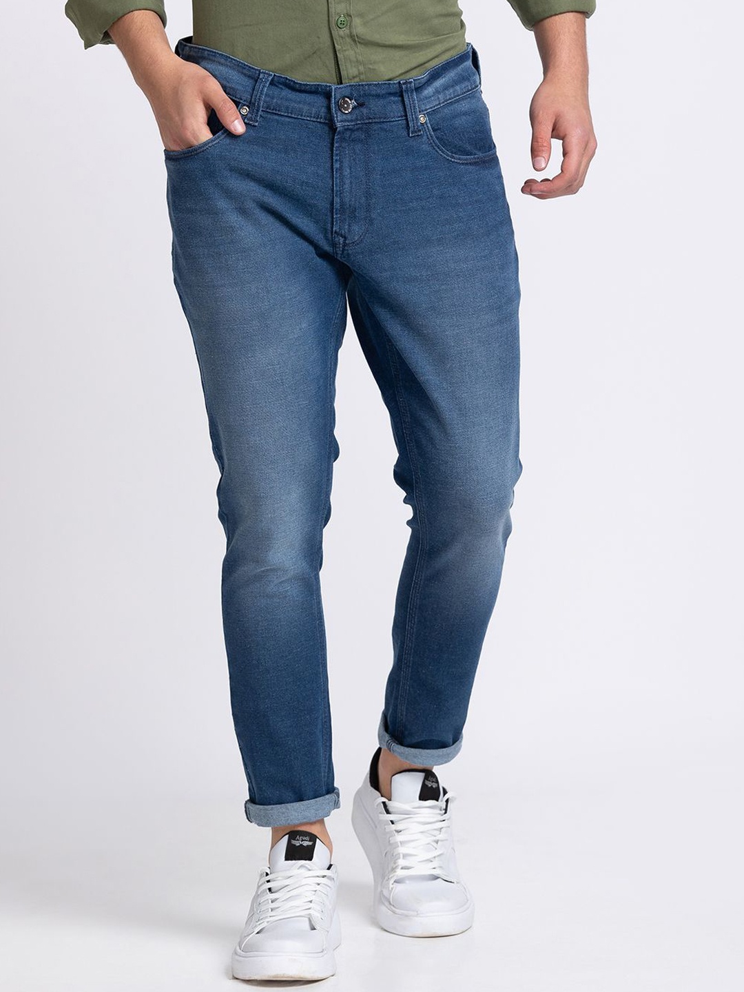 

SPYKAR Men Slim Fit Mid Rise Stretchable Jeans, Blue