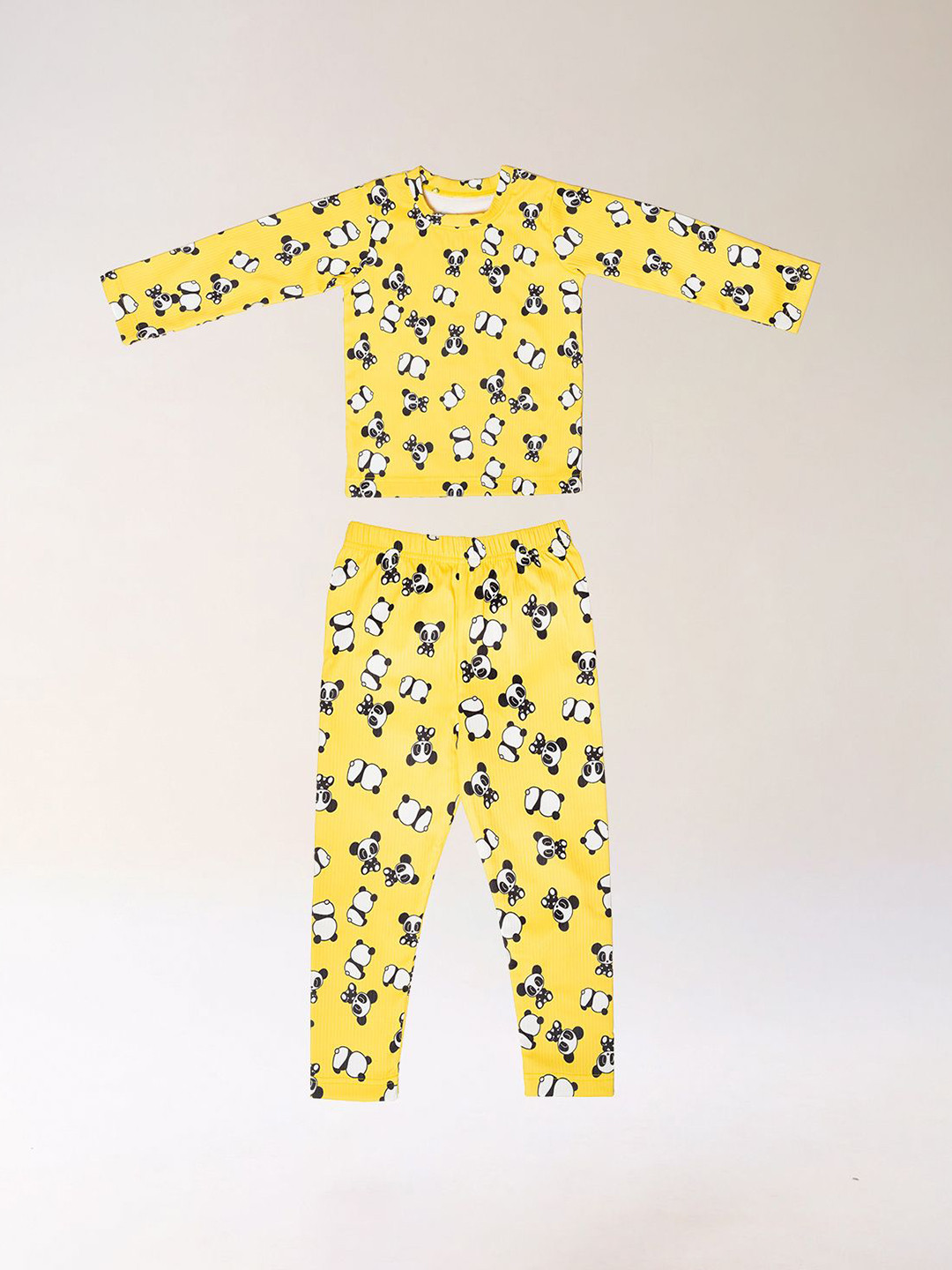 

BAESD Kids Printed T-shirt With Pyjama, Yellow