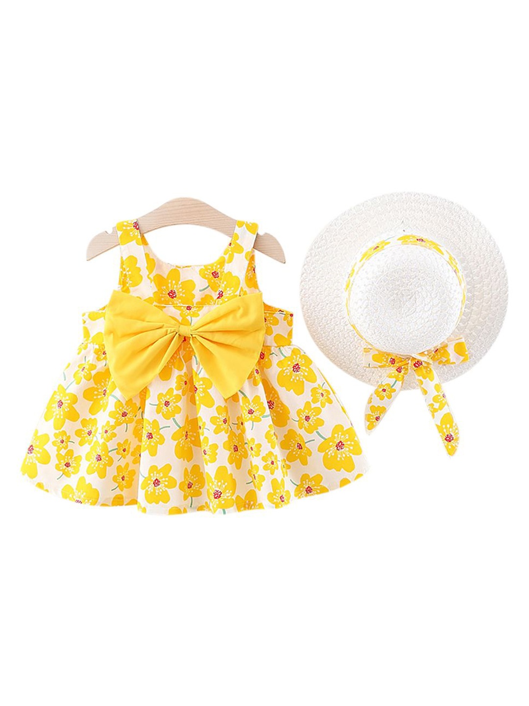 

StyleCast x Revolte Girls Floral Printed A-Line Mini Dress, Yellow