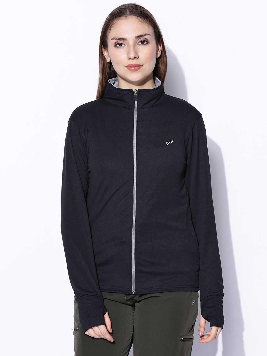 

BLUE TYGA Women Lightweight Outdoor Bomber Jacket, Black