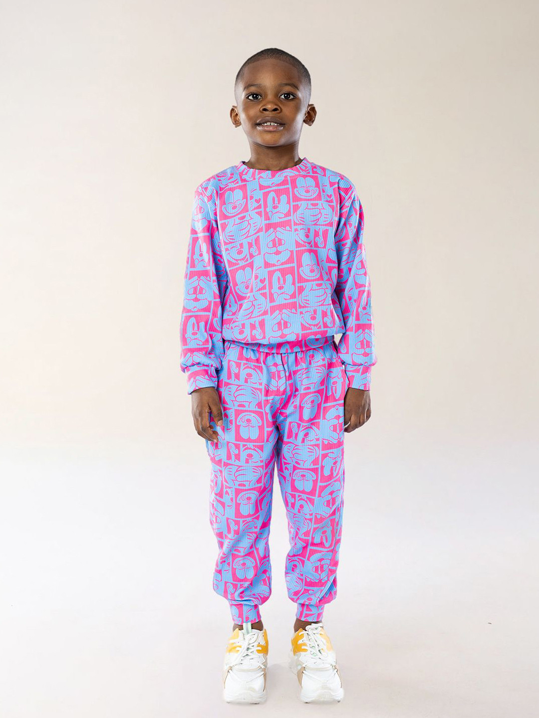 

BAESD Boys Mickey Mouse Printed Sweatshirt With Jogger, Blue