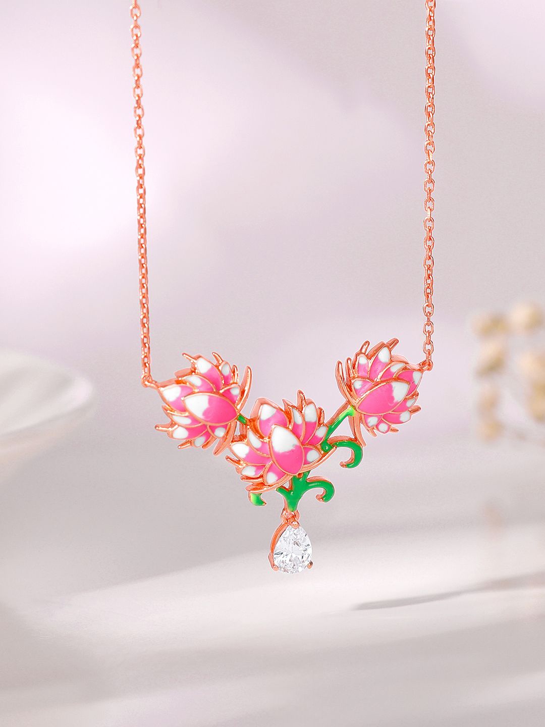 

GIVA 925 Sterling Silver Rose Gold-Plated Necklace