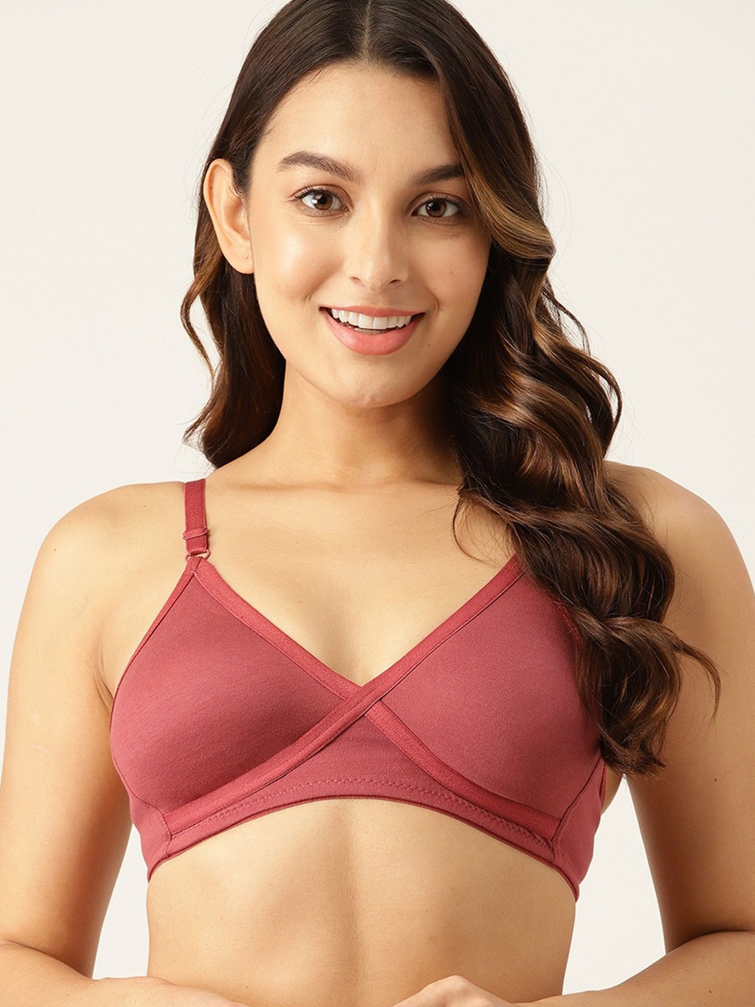 

Berry's Intimatess Women Non-Wired Medium Coverage Bra, Rust