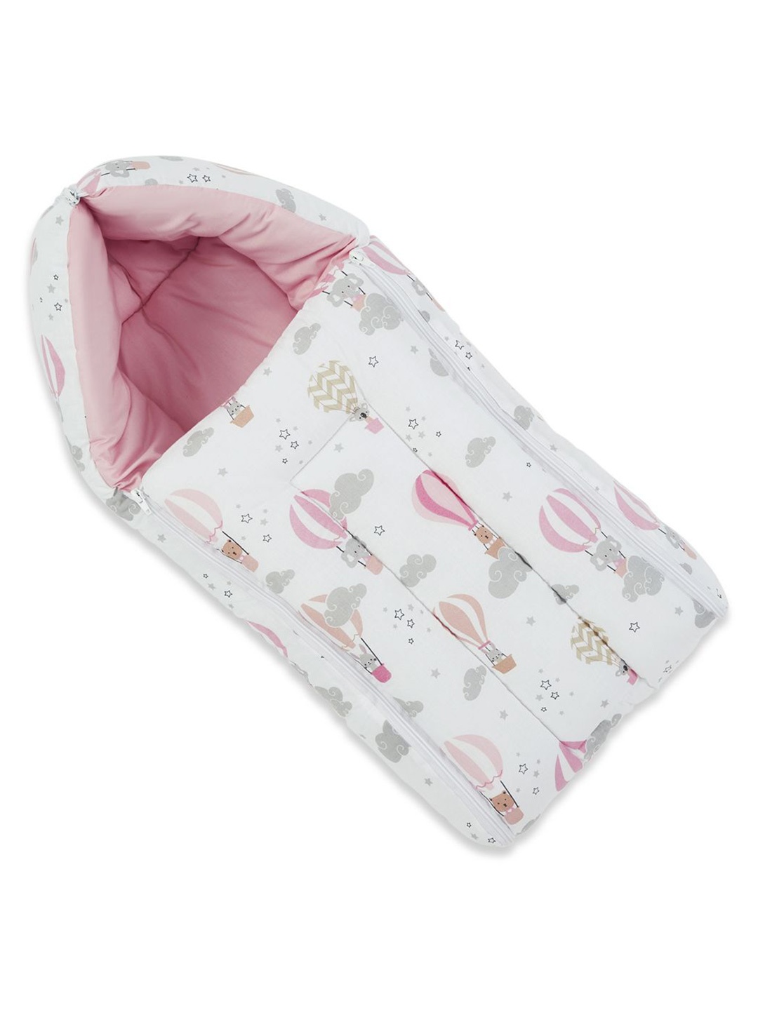

haus & kinder Infant 3in 1 Printed Baby Sleeping Bag, Pink