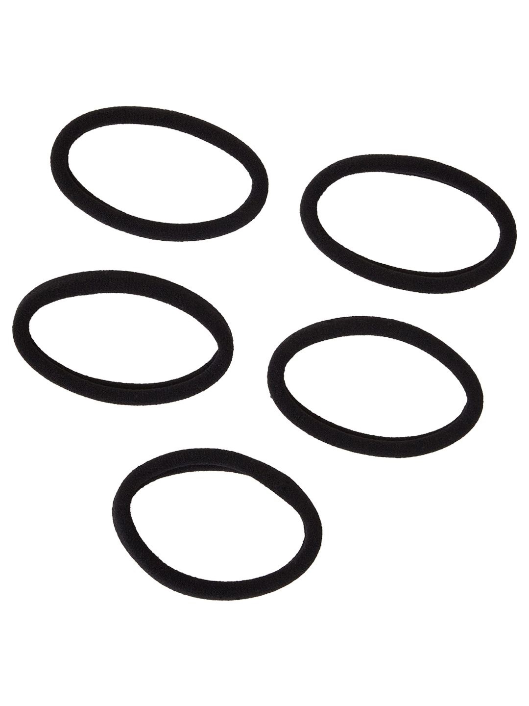 

Accessorize Women Set of 5 Ponytail Holders, Black