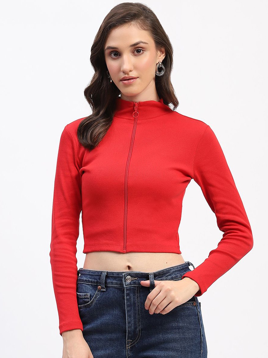 

Madame Cotton Crop Top, Red