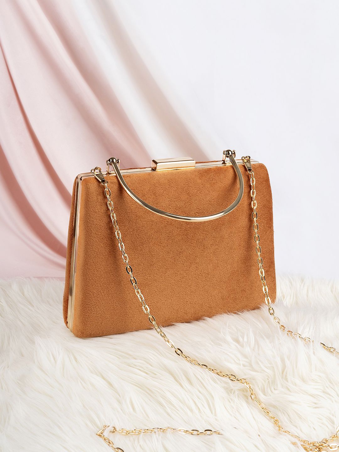 

JOKER & WITCH Bruke Honey Shoulder Strap Purse Clutch, Brown