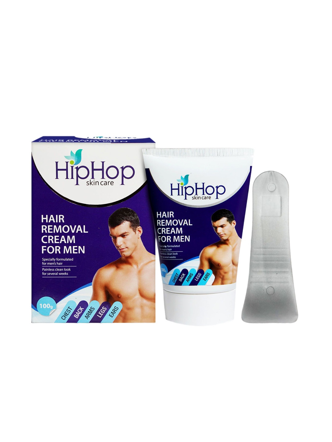 

HipHop Skincare Hair Removal Cream With Aloe Vera-100g, Purple