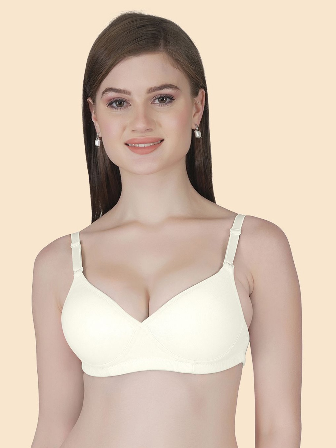 

Joomie Bra Full Coverage Lightly Padded PACK OF 1 Backless Bra, Off white