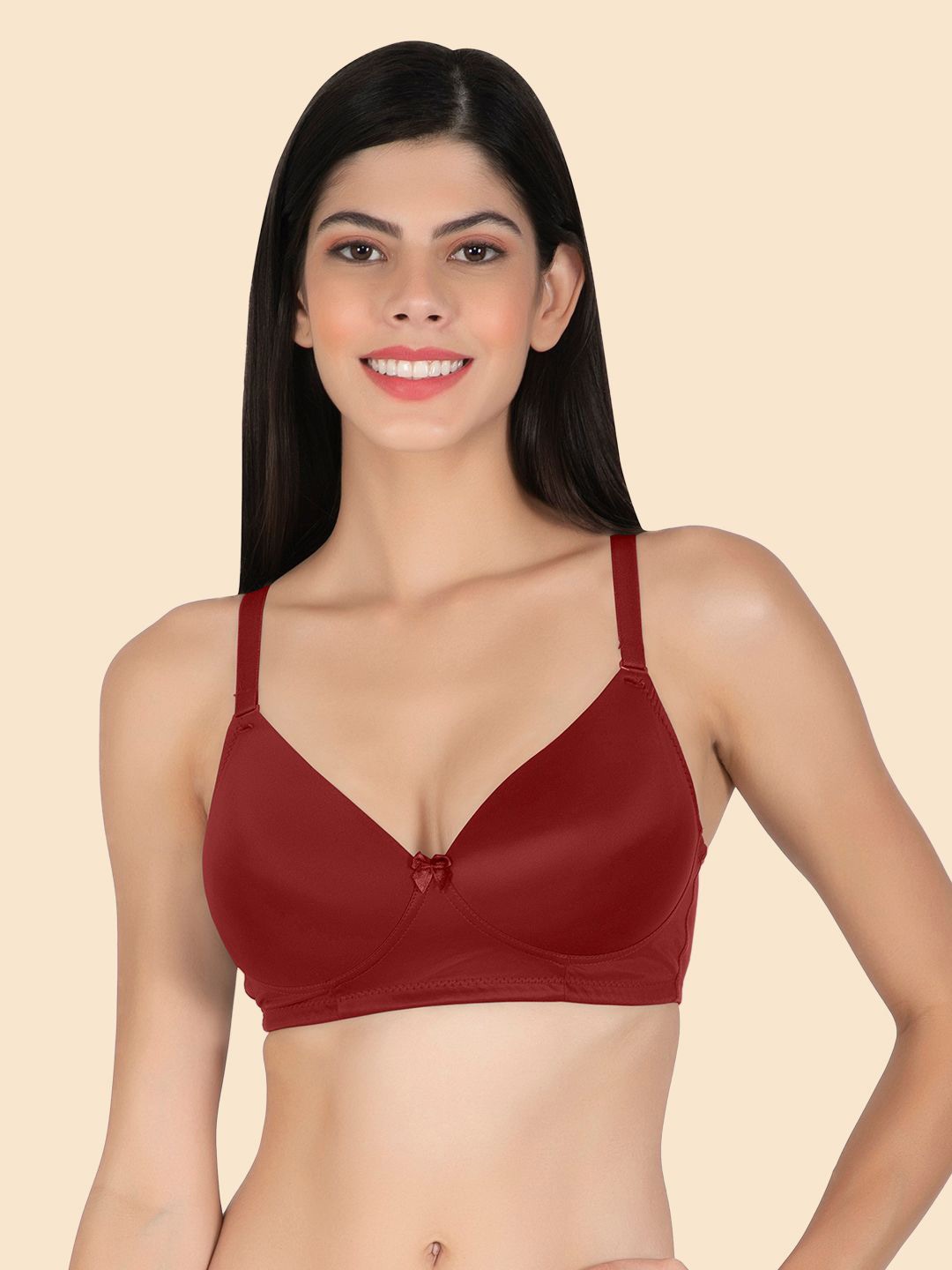 

Joomie Bra Full Coverage Lightly Padded, Red